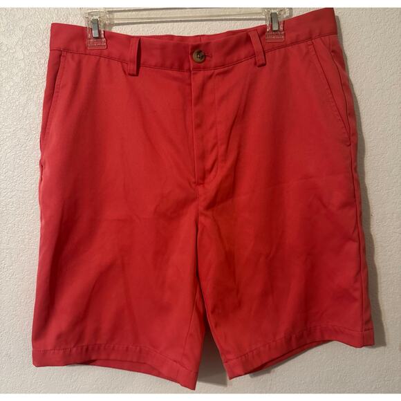 Vineyard Vines Men's‎ Performance Shorts Coral size 33 Polyester 8" inseam - Picture 1 of 7
